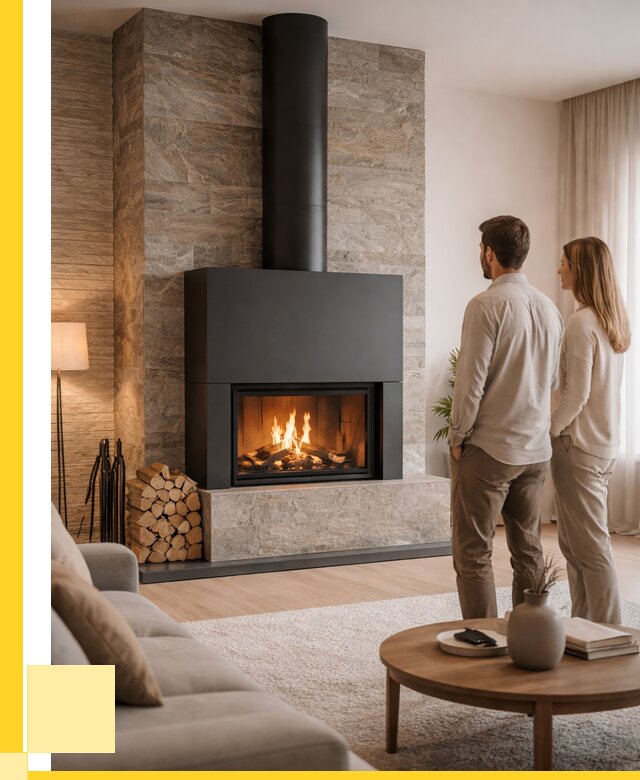 Закрытые камины под ключ в Электростали от 121560 р., ЭриданЭлк