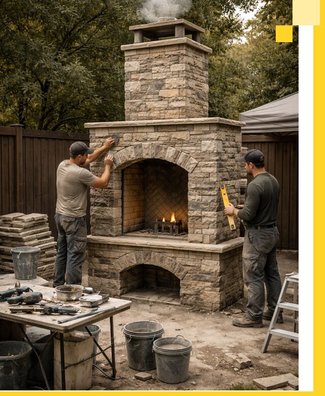 Проектирование и установка уличных каминов в Электростали