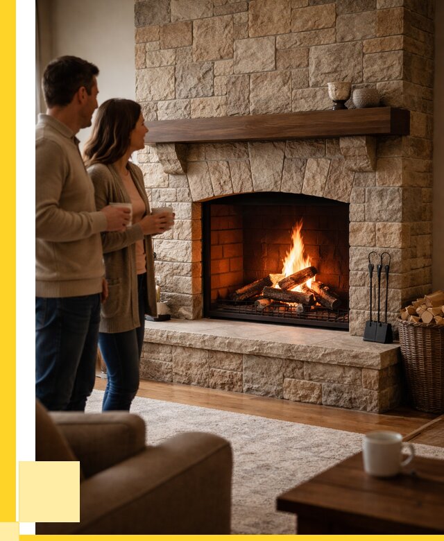 Каменные камины на заказ в Электростали от 182340 р. | ЭриданЭлк