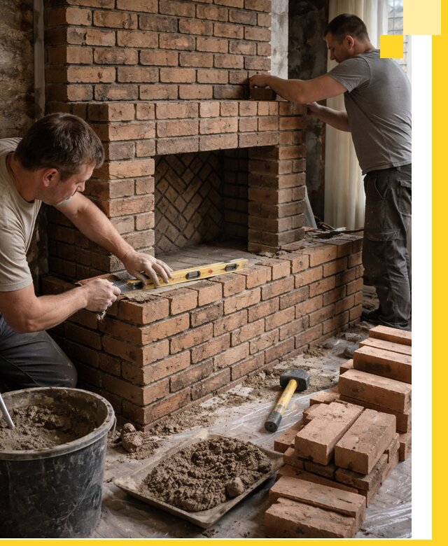 Изготовление и установка кирпичных каминов в Электростали