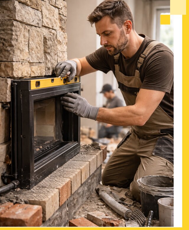 Дровяные камины под ключ в Электростали: монтаж, обустройство