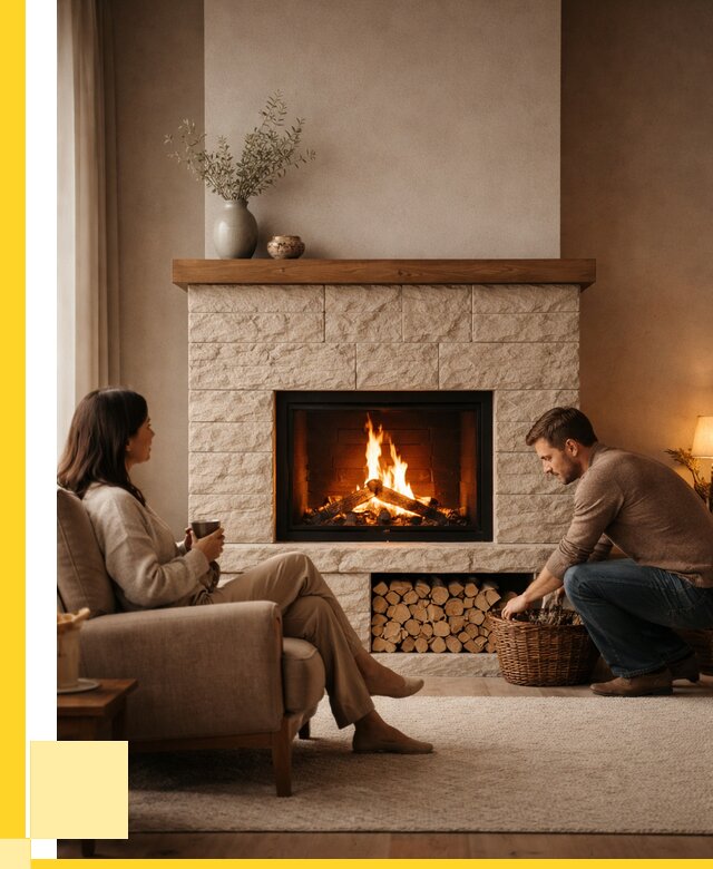 Камины для дома в Электростали под ключ от 151950 р. | ЭриданЭлк