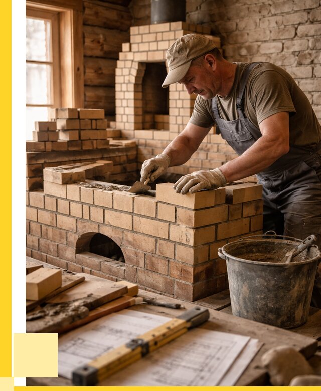 Кладка печей из кирпича в Электростали цены от 30390 р. - ЭриданЭлк