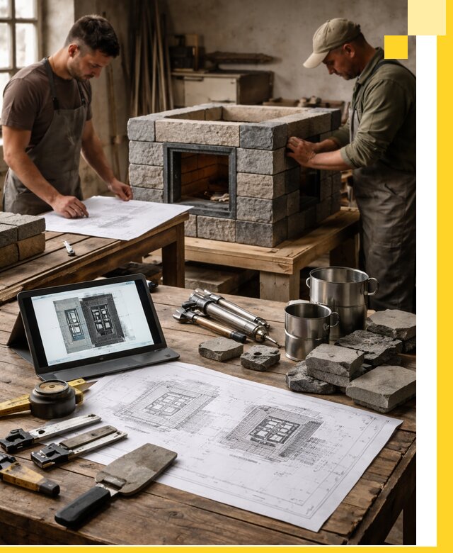 Разработка проектов печей с согласованием и монтажом в Электростали