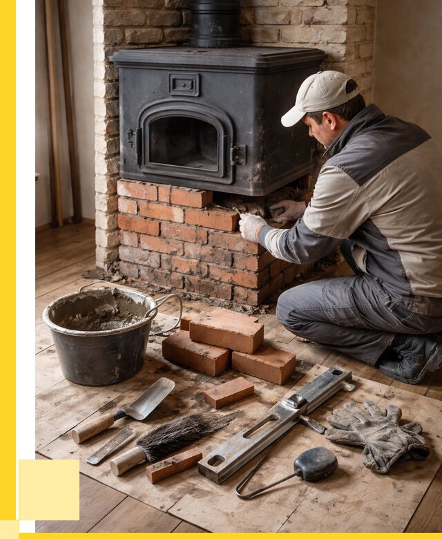 Ремонт печей в Электростали от 12156 р., услуги печника ЭриданЭлк