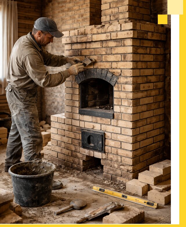 Кирпичные печи под ключ в Электростали: проектирование и кладка