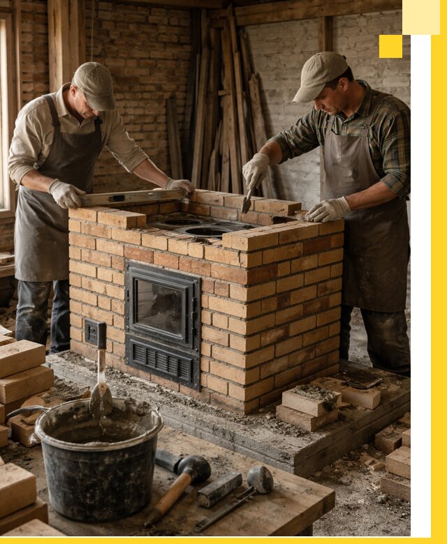 Изготовление и установка варочных печей под ключ в Электростали