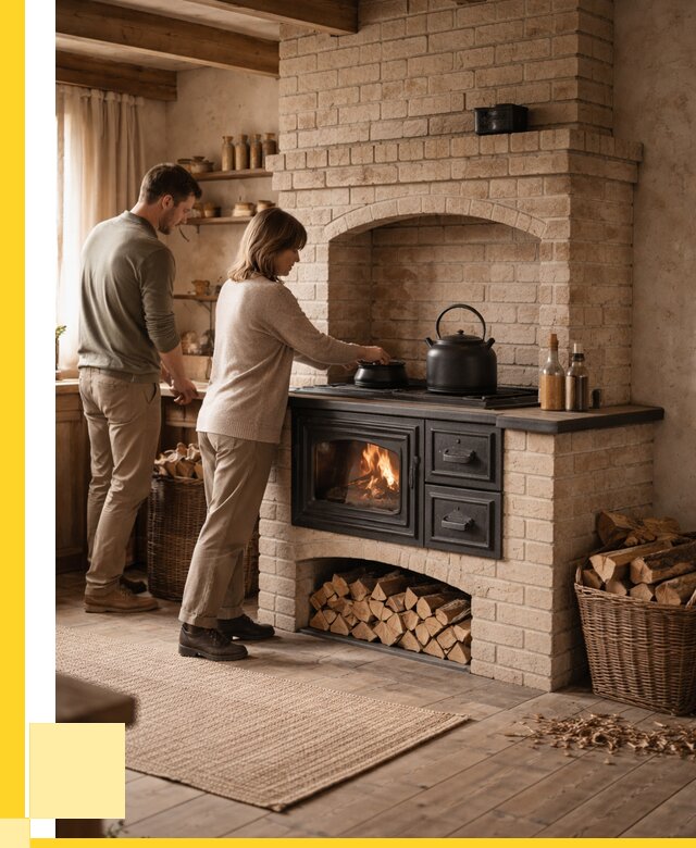 Печи с плитой в Электростали от 45585 р. | ЭриданЭлк — кирпичная печь