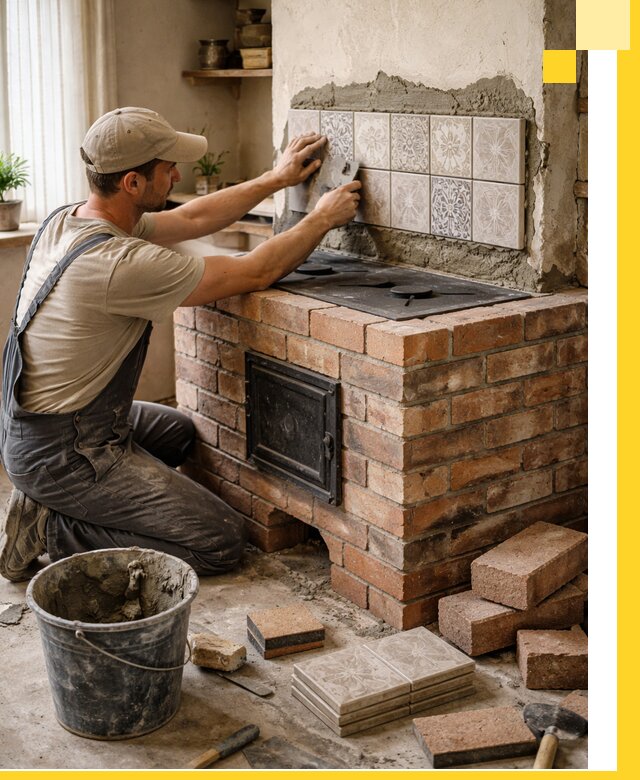 Печи с плитой на заказ монтаж гарантия и сервис в Электростали