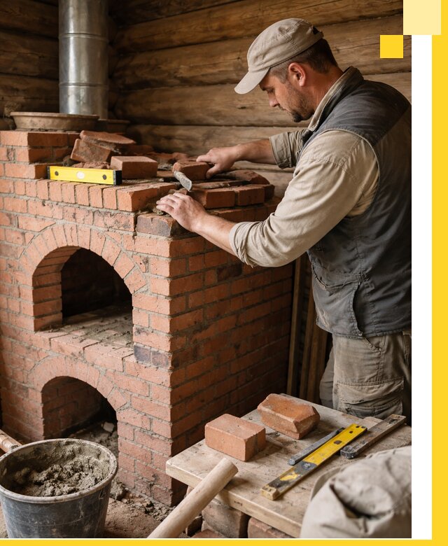 Изготовление и установка русских печей в Электростали под ключ