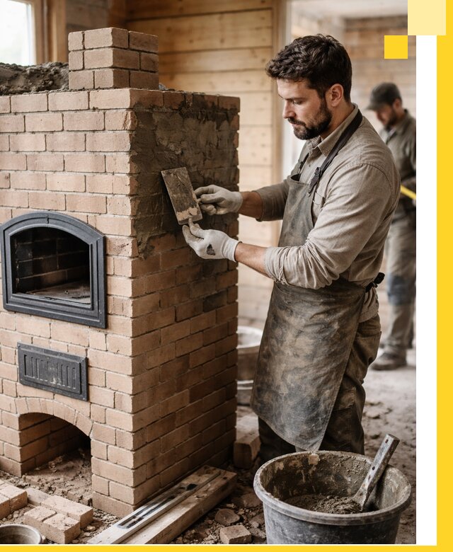 Изготовление и установка печей-шведок под ключ в Электростали