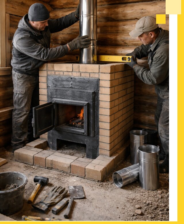 Проектирование, изготовление и установка банных печей в Электростали