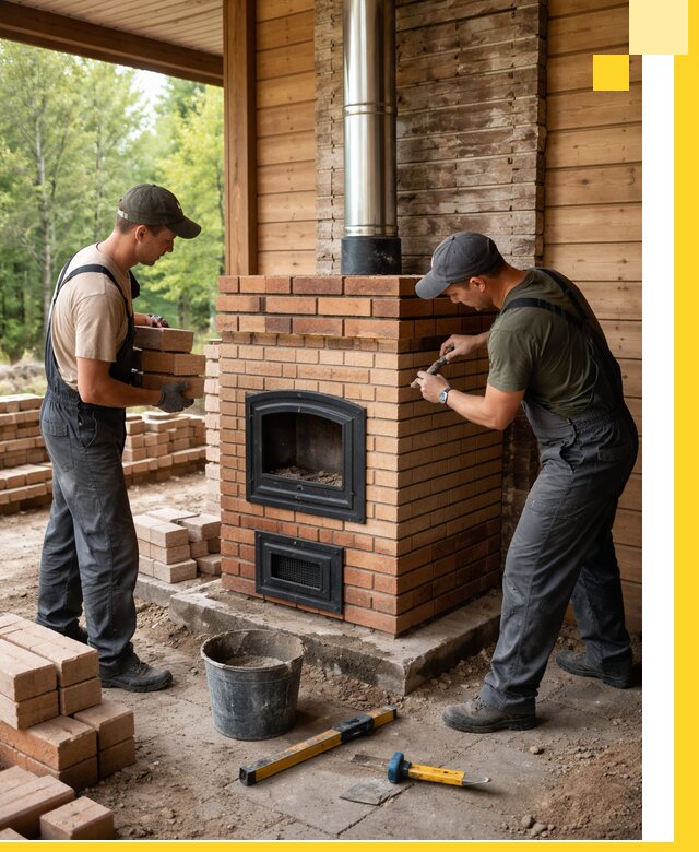Производство и установка дачных печей под ключ в Электростали