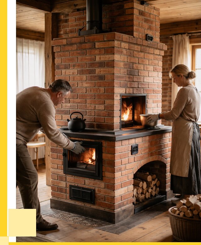 Печи для загородного дома под ключ в Электростали от 81040 р. | ЭриданЭлк