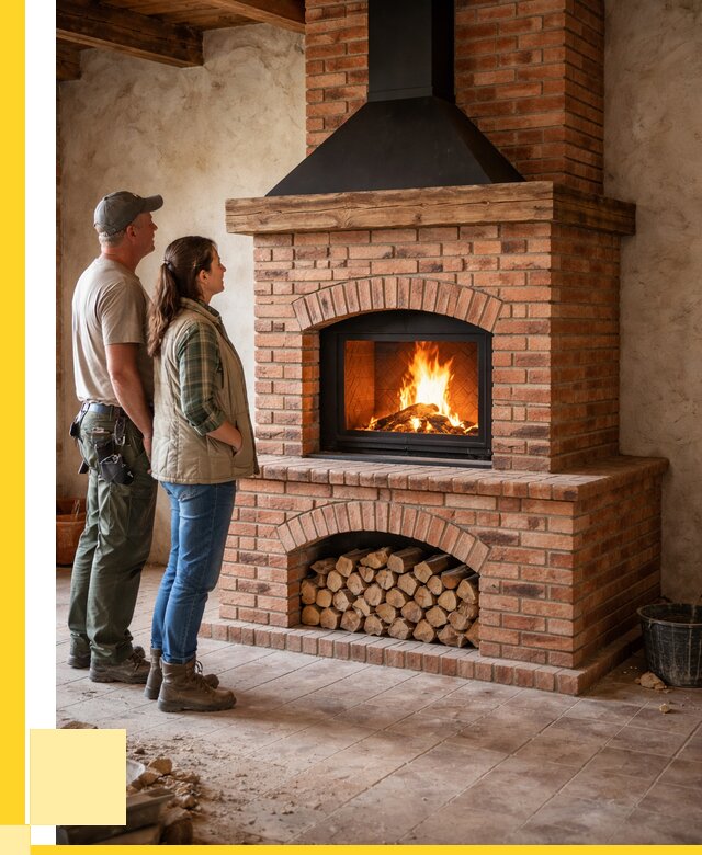 Печи камины из кирпича в Электростали от 121560 р. | ЭриданЭлк