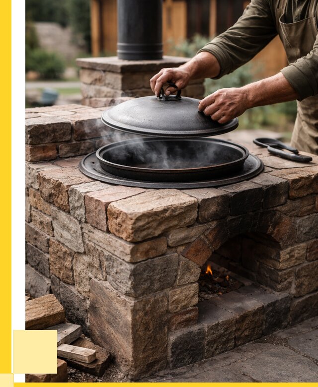 Печи для казана в Электростали по цене от 18234 р. | ЭриданЭлк