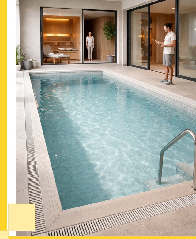 Отделка бассейна пленкой ПВХ в Электростали от 3546 р. - ЭриданЭлк