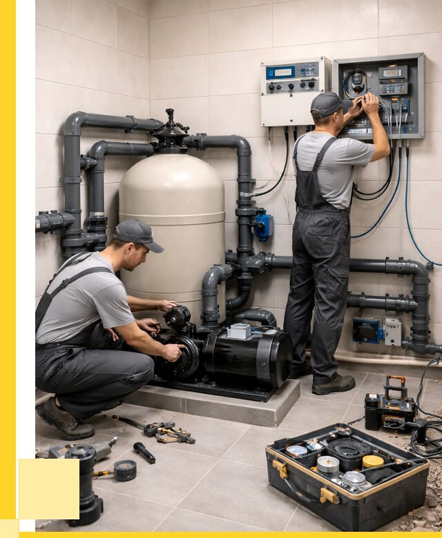 Монтаж оборудования для бассейнов в Электростали от 40520 р. | ЭриданЭлк