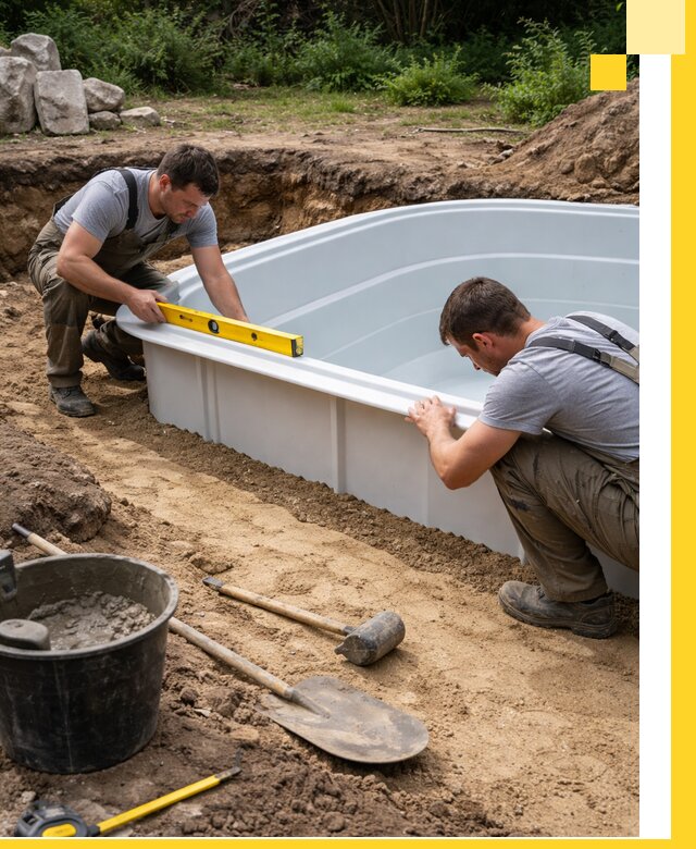Производство и установка пластиковых бассейнов в Электростали под ключ