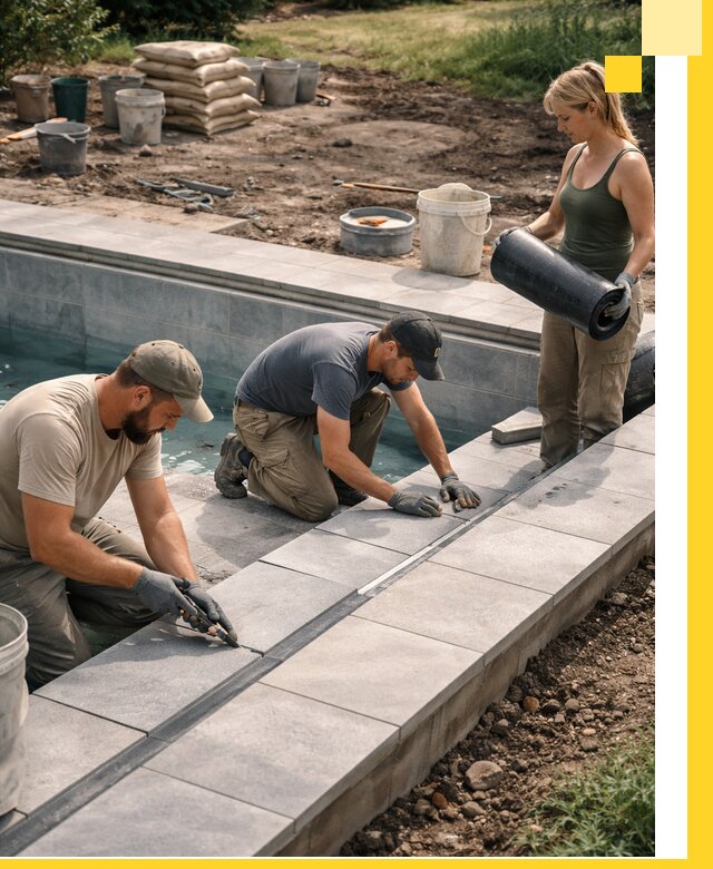 Строительство и монтаж уличных бассейнов под ключ в Электростали