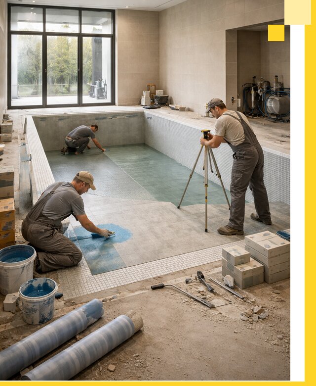 Проект и строительство закрытых бассейнов в Электростали под ключ