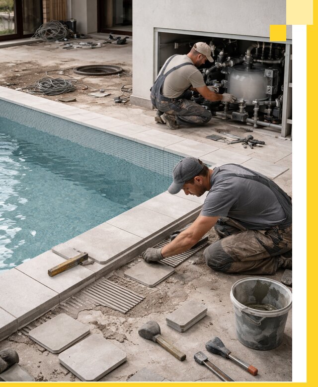 Строительство и монтаж бассейнов в коттедже в Электростали