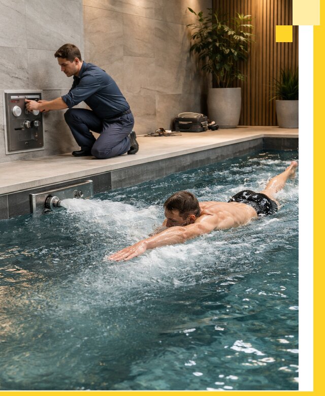 Проектирование и монтаж бассейнов с противотоком в Электростали