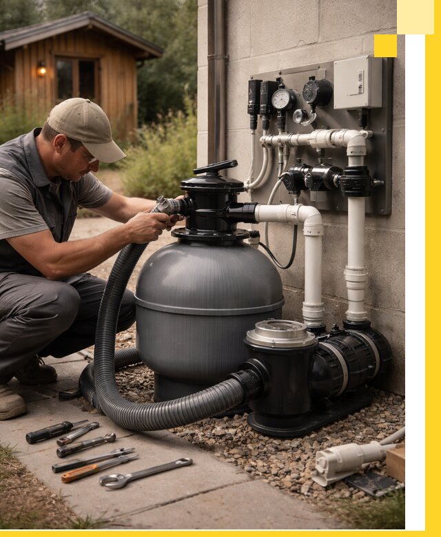 Продажа и монтаж фильтров и насосов для бассейнов в Электростали