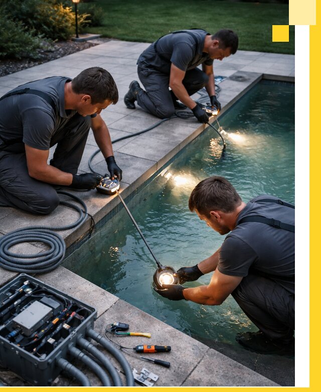 Профессиональное освещение бассейнов в Электростали: дизайн и монтаж