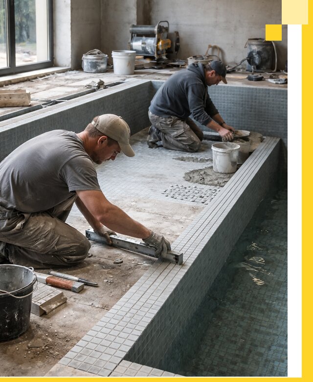 Строительство бассейна в частном доме в Электростали под ключ