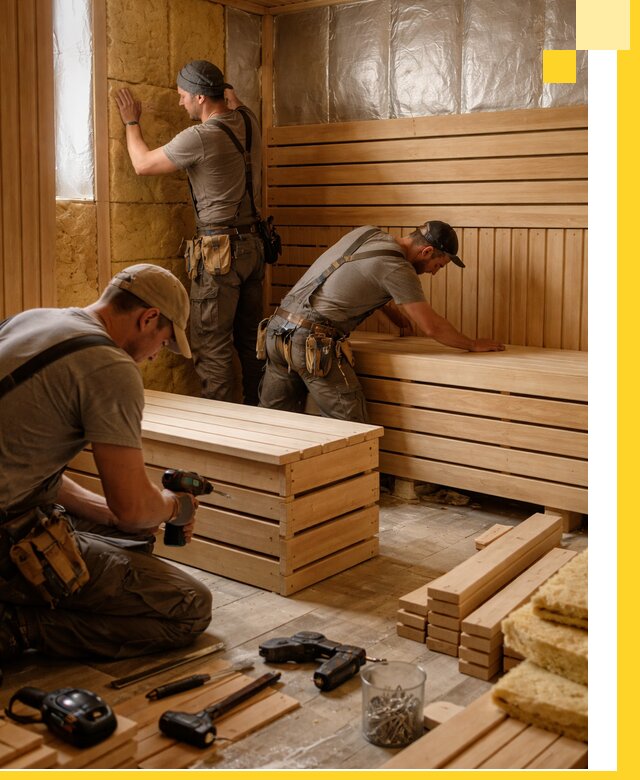 Профессиональное строительство саун под ключ в Электростали