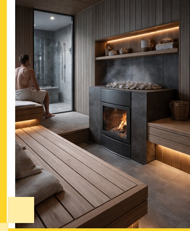 Проект сауны в частном доме в Электростали от 35455 р. | ЭриданЭлк