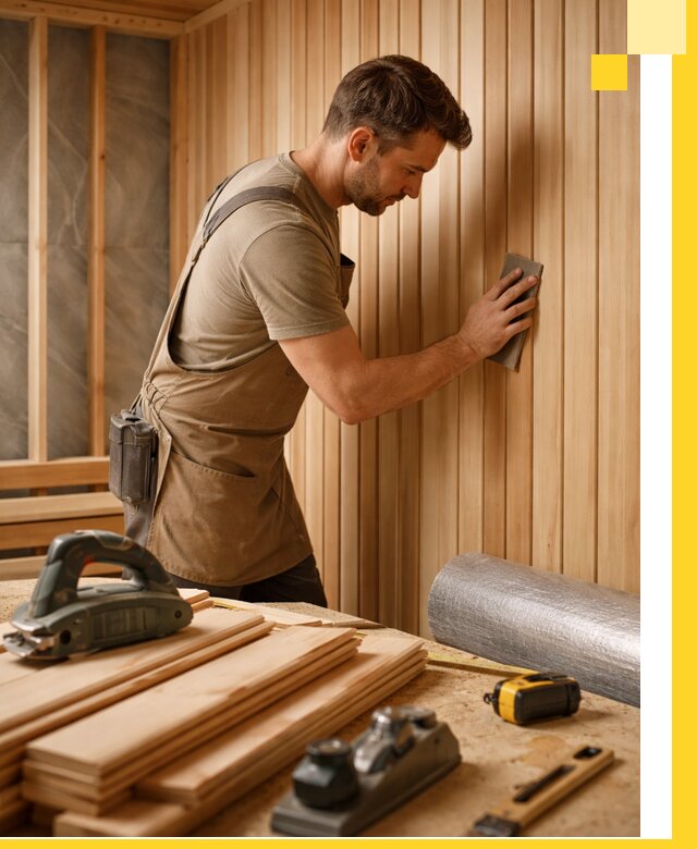 Профессиональная отделка саун и парных под ключ в Электростали