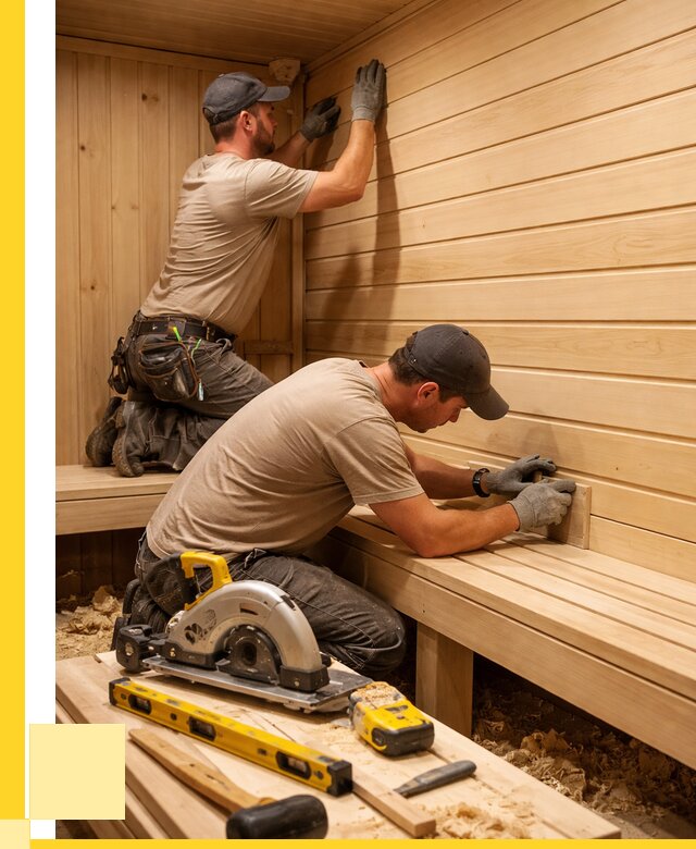 Обшивка саун вагонкой в Электростали от 2533 р. | ЭриданЭлк