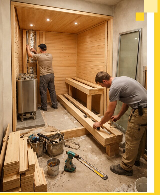 Проектирование и установка домашних саун под ключ в Электростали