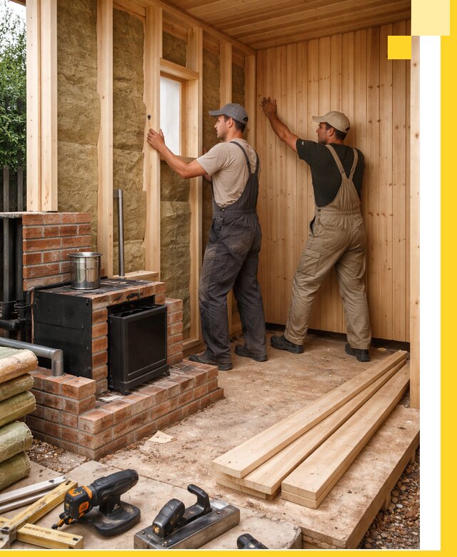 Строительство и установка дачных саун под ключ в Электростали