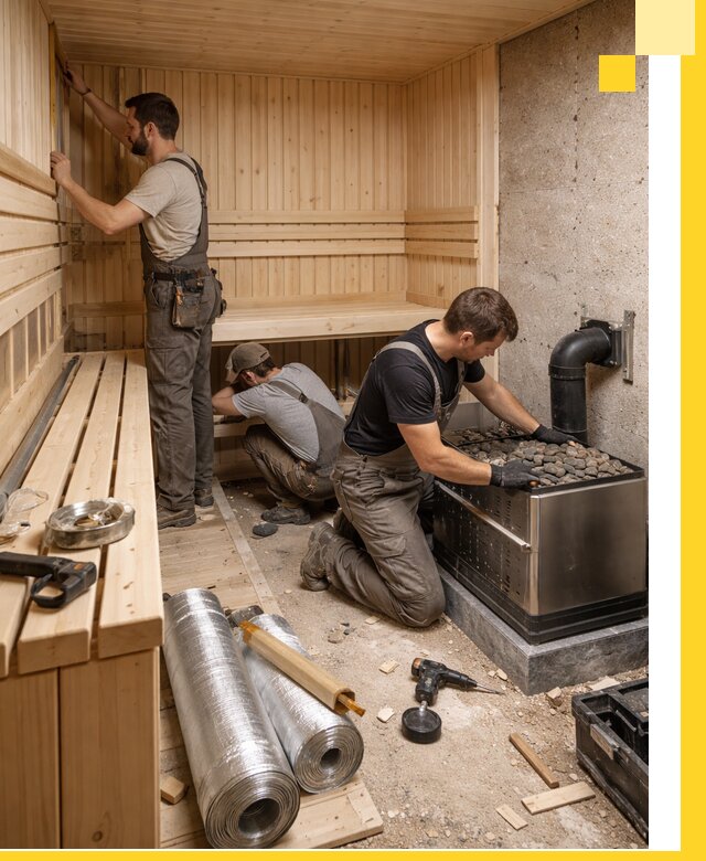 Индивидуальные сауны на заказ в Электростали под ключ, проект и монтаж