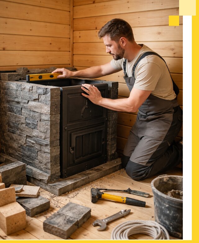 Производство и установка печей для саун под ключ в Электростали