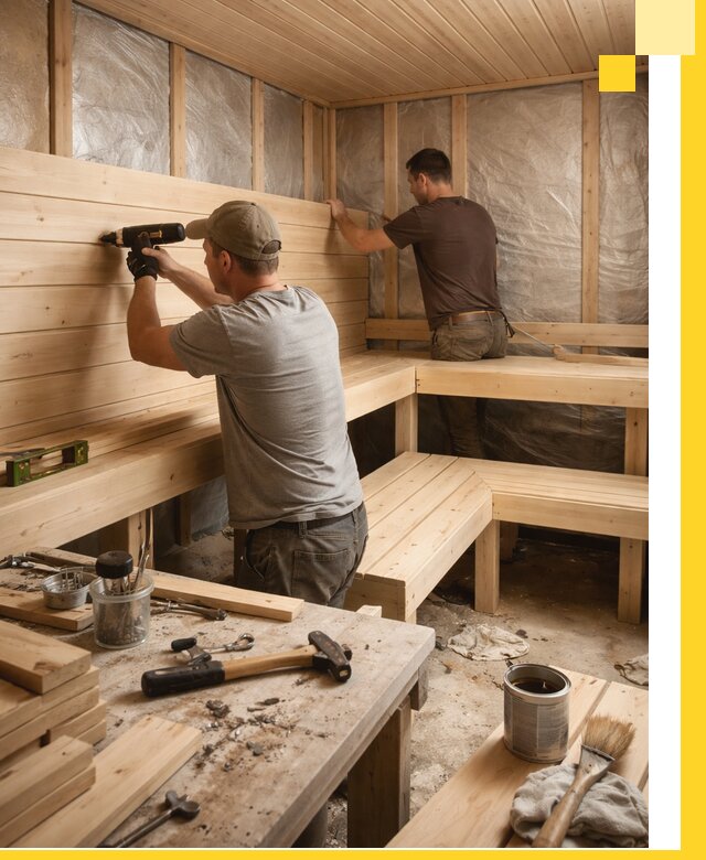 Профессиональная отделка бань и саун под ключ в Электростали