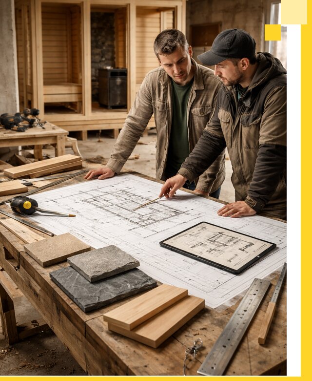 Проекты бань под ключ и планы строительства в Электростали