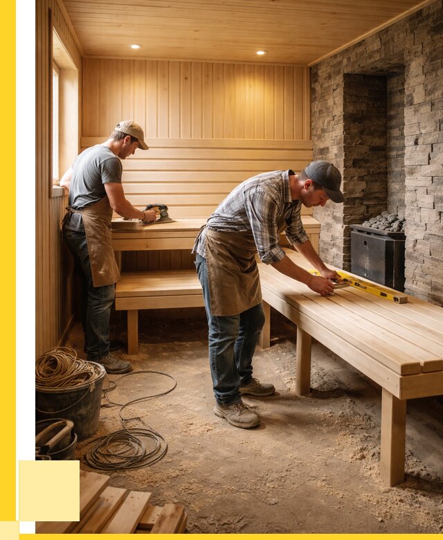 Отделка бани в Электростали: внутренняя отделка от 3039 р. | ЭриданЭлк