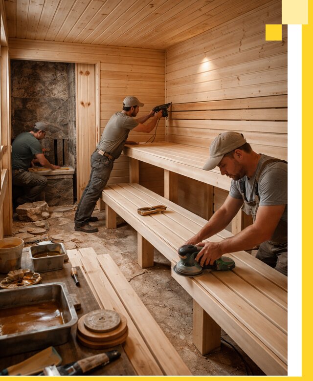 Профессиональная отделка бань в Электростали под ключ, с гарантией