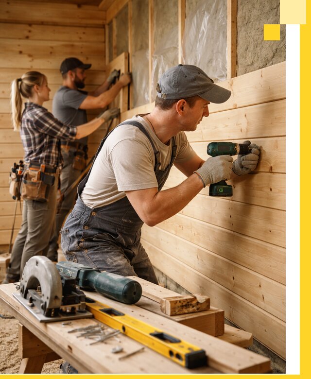 Обшивка бань под ключ в Электростали: отделка стен и потолков