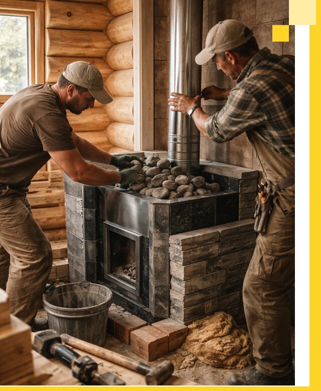 Строительство и отделка русских бань под ключ в Электростали