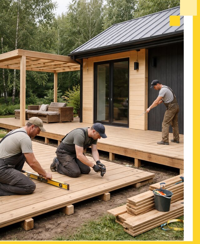 Строительство бань с террасой и бассейном под ключ в Электростали