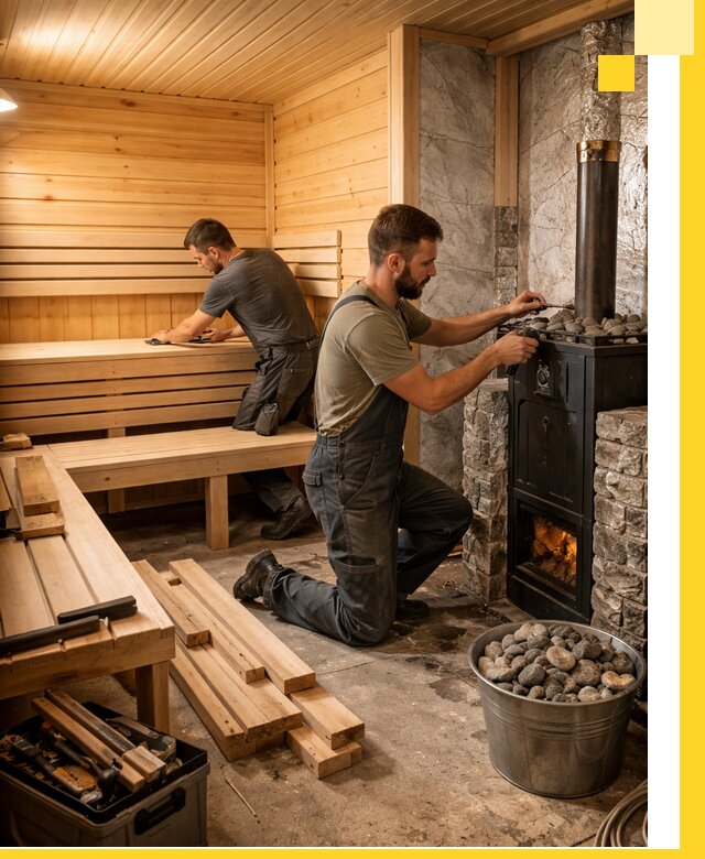 Дизайн и строительство интерьеров бань под ключ в Электростали