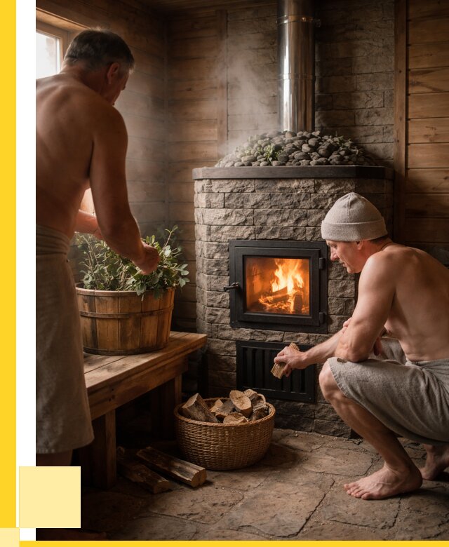 Банные печи под ключ в Электростали от 45585 р. | ЭриданЭлк кирпичная