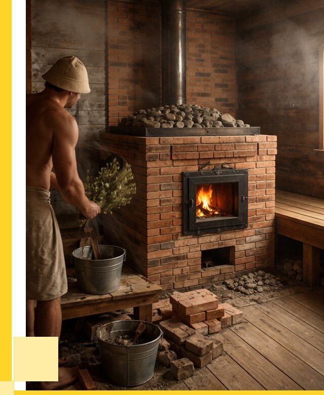 Кирпичные банные печи в Электростали от 91170 р. | ЭриданЭлк
