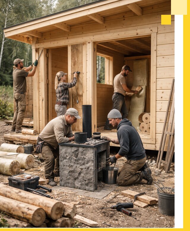 Купить баню под ключ в Электростали строительство монтаж отделка