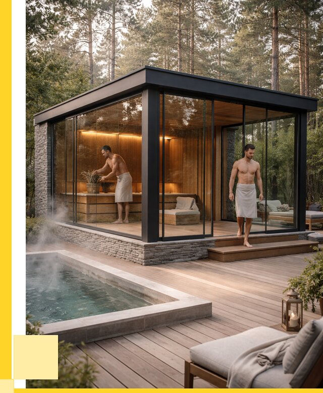 Стеклянные бани и двери в Электростали от 455850 р. | ЭриданЭлк